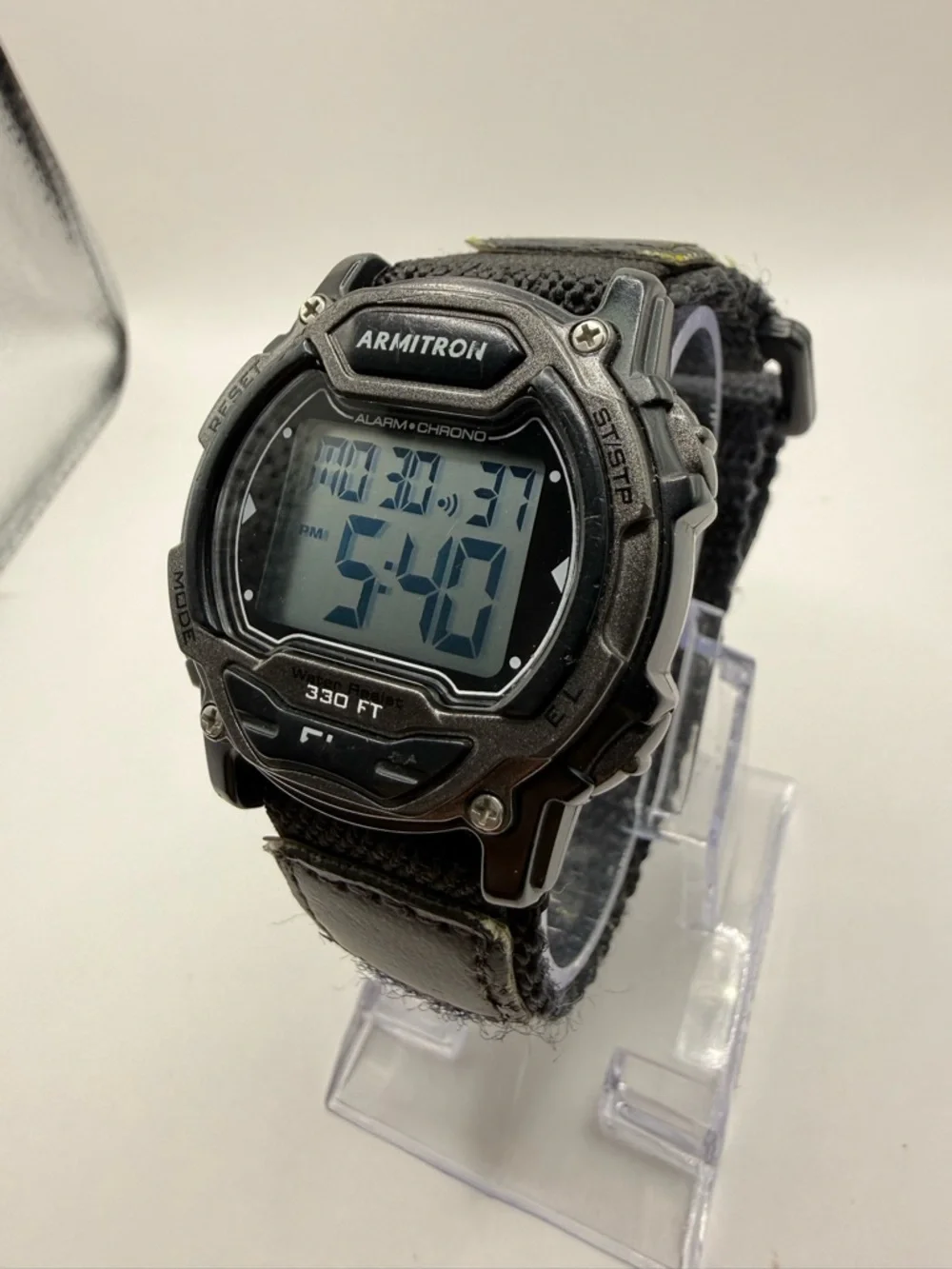 Armitron Sport Unisex 45/7004GBK Digital Chronograph Black Nylon Strap Watch